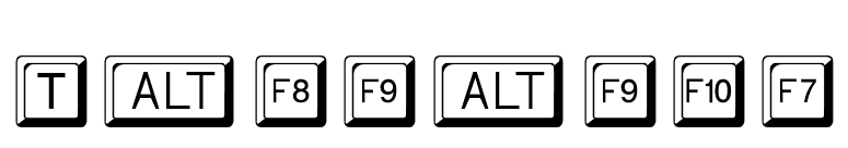 Tastatur font preview