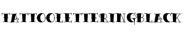 TattooLetteringBlack font preview
