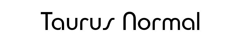 Taurus Normal font preview