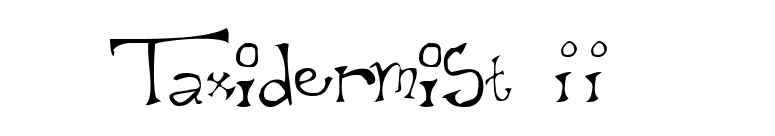 Taxidermist II font preview