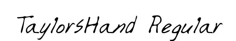 TaylorsHand Regular font preview