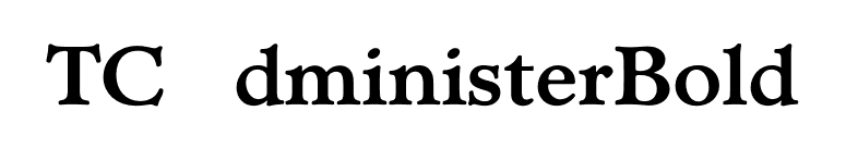 TCAdministerBold font preview