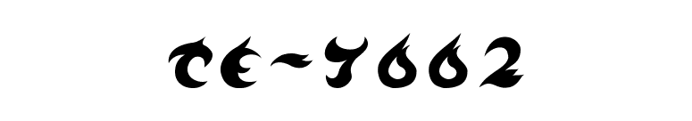TE-7002 font preview