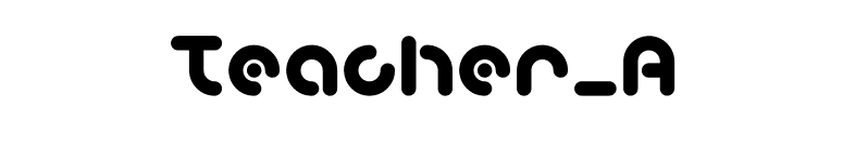 Teacher_A font preview