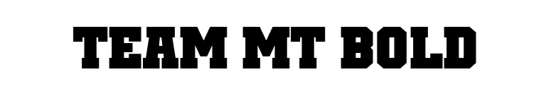 Team MT Bold font preview