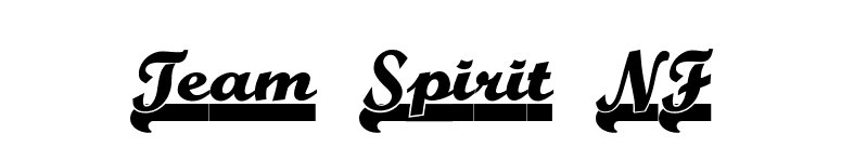 Team Spirit NF font preview