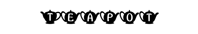Teapot font preview