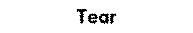 Tear font preview
