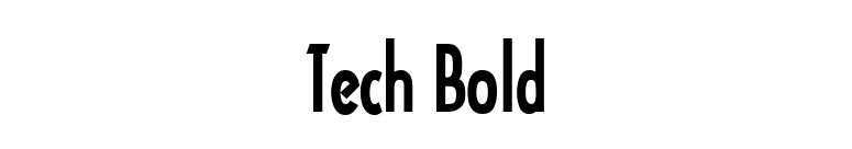 Tech Bold font preview