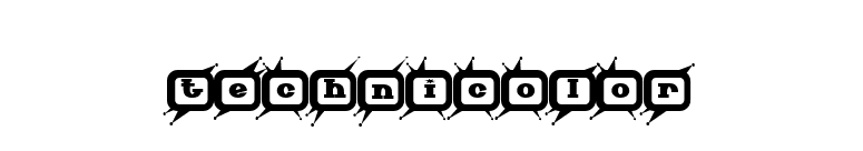 Technicolor font preview