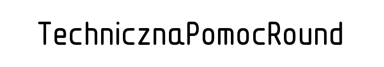 TechnicznaPomocRound font preview