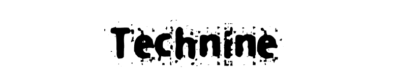 Technine font preview