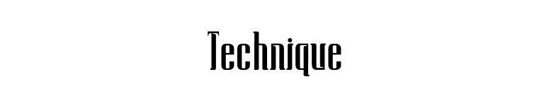 Technique font preview