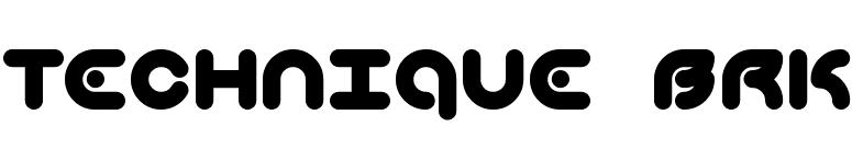 Technique BRK font preview