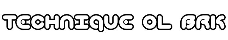 Technique OL BRK font preview