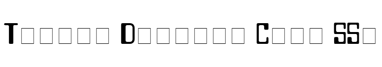 Techno Display Caps SSi font preview