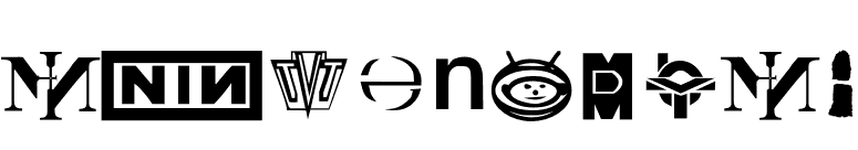 TechnoBats font preview