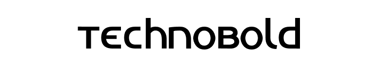 TechnoBold font preview