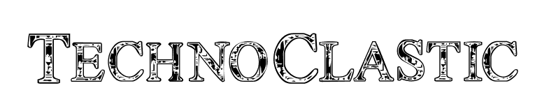 TechnoClastic font preview