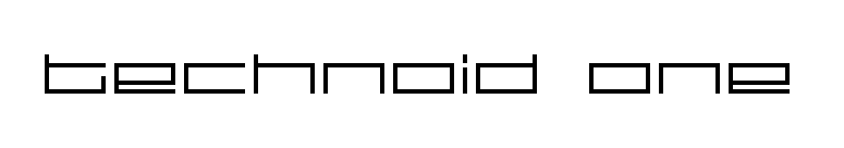 technoid one font preview