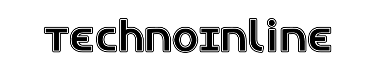 TechnoInline font preview