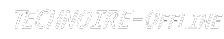 TECHNOIRE-Offline font preview
