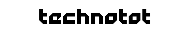 Technotot
 font preview