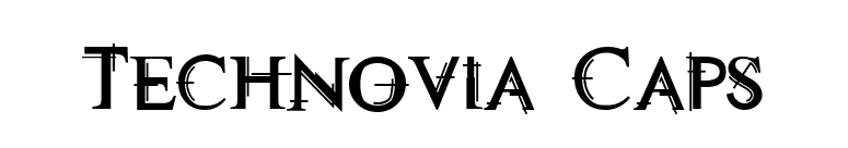 Technovia Caps font preview