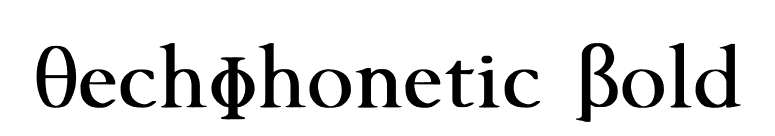TechPhonetic Bold font preview