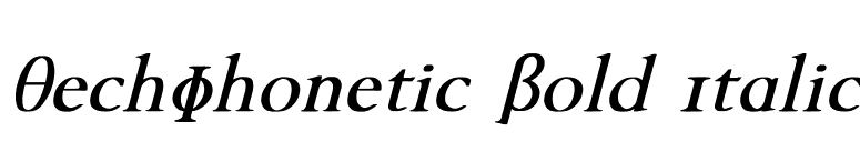 TechPhonetic Bold Italic font preview