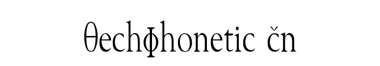 TechPhonetic Cn font preview