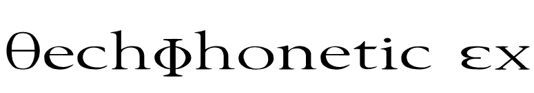 TechPhonetic Ex font preview