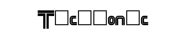Techtonic font preview