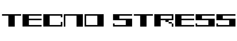 TECNO STRESS font preview