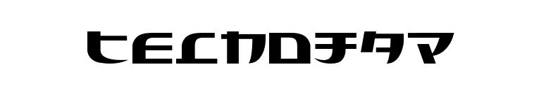 Tecnojap font preview