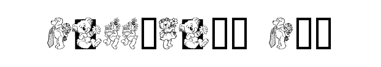 Teddybers Too font preview
