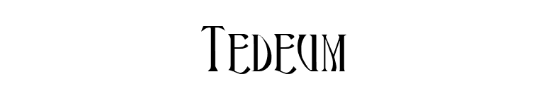 Tedeum font preview