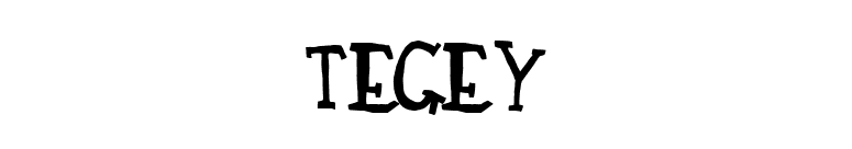 TEGEY font preview