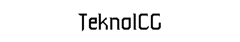 TeknoICG font preview