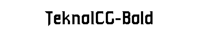 TeknoICG-Bold font preview