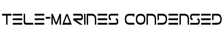 Tele-Marines Condensed font preview