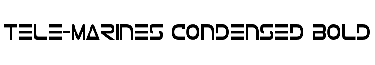 Tele-Marines Condensed Bold font preview