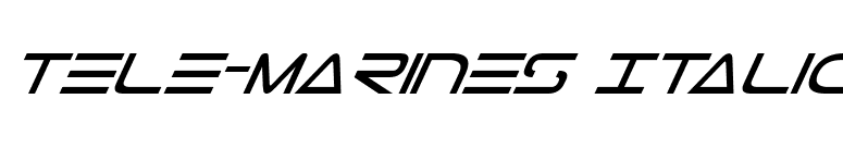 Tele-Marines Italic font preview