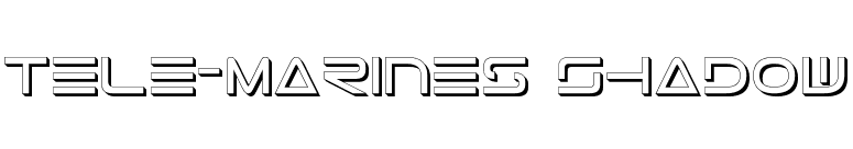 Tele-Marines Shadow font preview