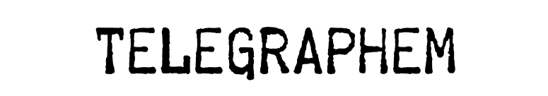 Telegraphem font preview