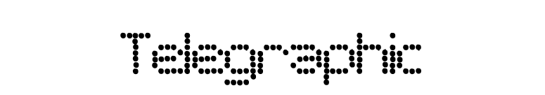 Telegraphic font preview