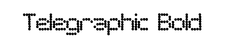 Telegraphic Bold font preview