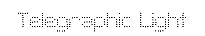 Telegraphic Light font preview