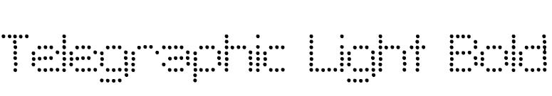 Telegraphic Light Bold font preview
