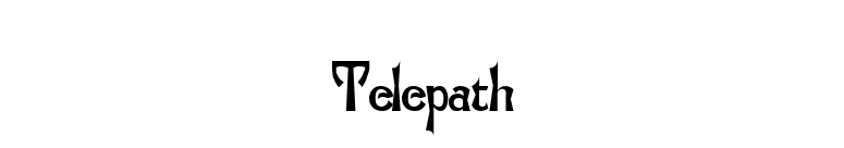 Telepath font preview